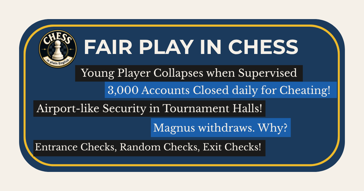 chess fair play cheating detection — what gets you expelled from a chess tournament
